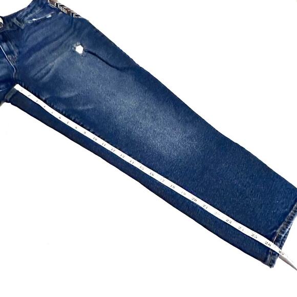 Knox Rose Boho Embroidered Side Stripe Ankle Jeans Women's 8 - Picture 5 of 7